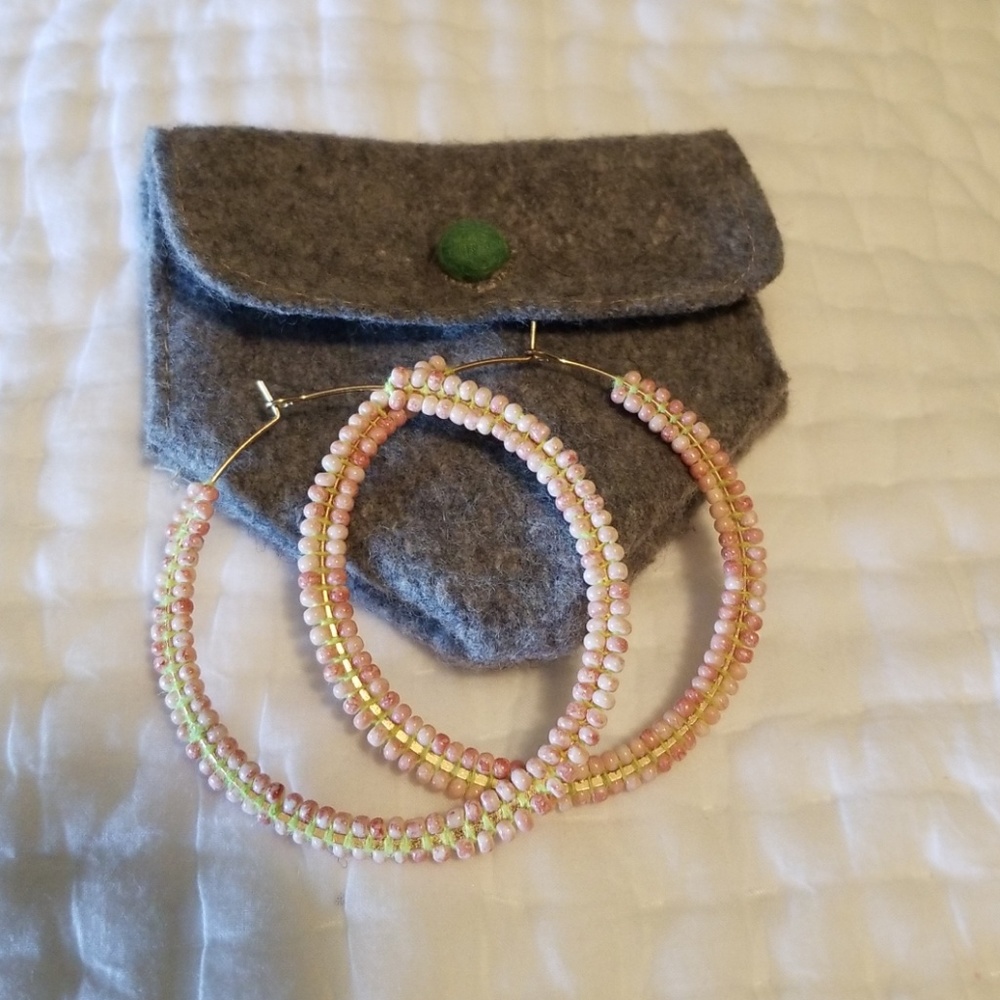 Anthropologie Vedado Hoop Earrings